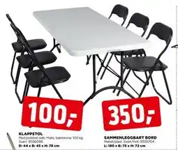 jem & fix KLAPPSTOL tilbud