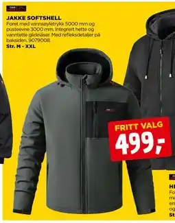 jem & fix JAKKE SOFTSHELL tilbud