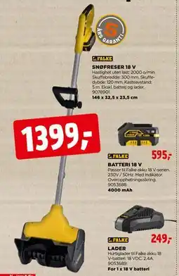 jem & fix SNØFRESER 18 V tilbud