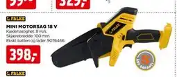 jem & fix MINI MOTORSAG 18 V tilbud