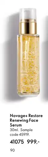 Oriflame Novage+ Restore Renewing Face Serum tilbud