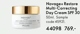 Oriflame Novage+ Restore Multi-Correcting Day Cream SPF 30 tilbud