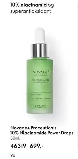 Oriflame Novage+ Proceuticals 10% Niacinamide Power Drops tilbud