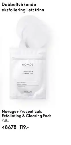 Oriflame Novage+ Proceuticals Exfoliating & Clearing Pads tilbud