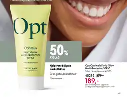 Oriflame Opt Optimals Daily Glow Multi-Protector SPF50 tilbud