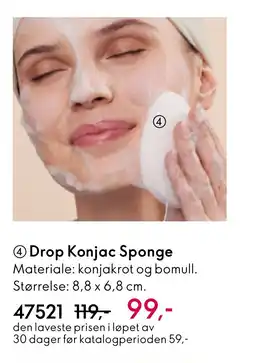 Oriflame Drop Konjac Sponge tilbud