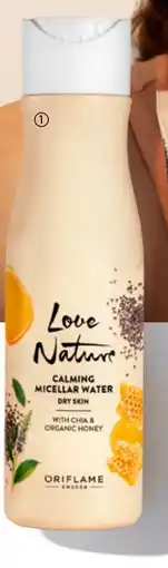 Oriflame Love Nature Calming Micellar Water with chia & organic honey tilbud