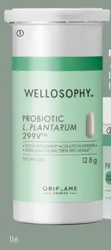 Oriflame Wellosophy Probiotic L. plantarum 299V tilbud