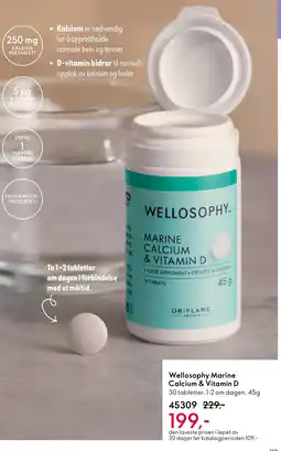Oriflame Wellosophy Marine Calcium & Vitamin D tilbud