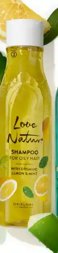 Oriflame Love Nature Shampoo For Oily Hair with Organic Lemon & Mint tilbud