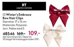 Oriflame Winter's Embrace Bow Hair Clips tilbud