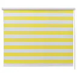 IKEA Fridans Lystett rullegardin, hvit gul/stripet, 100x195 cm tilbud