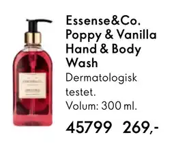 Oriflame Essense&Co. Poppy & Vanilla Hand & Body Wash tilbud