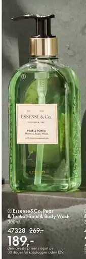 Oriflame Essense&Co. Pear & Tonka Hand & Body Wash tilbud