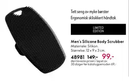 Oriflame Men's Silicone Body Scrubber tilbud