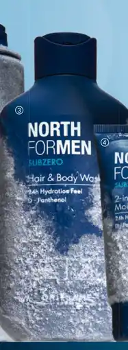 Oriflame North For Men Subzero Hair & Body Wash tilbud