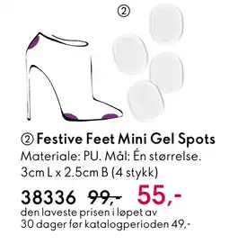 Oriflame Festive Feet Mini Gel Spots tilbud