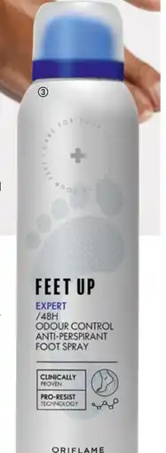 Oriflame Feet Up Expert / 48H Odour Control Anti-perspirant Foot Spray tilbud