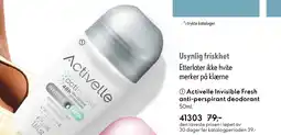 Oriflame Activelle Invisible Fresh anti-perspirant deodorant tilbud