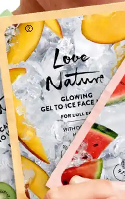 Oriflame Love Nature Glowing Gel to Ice Face Mask with Organic Mango tilbud