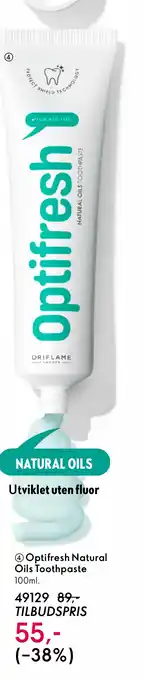 Oriflame Optifresh Natural Oils Toothpaste tilbud