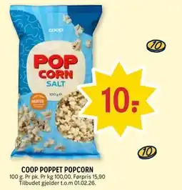 Coop Prix COOP POPPET POPCORN tilbud