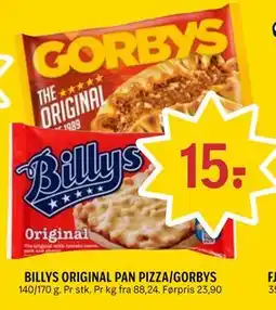 Coop Prix BILLYS ORIGINAL PAN PIZZA/GORBYS tilbud