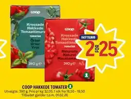 Coop Prix COOP HAKKEDE TOMATER tilbud