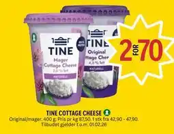 Coop Prix TINE COTTAGE CHEESE tilbud