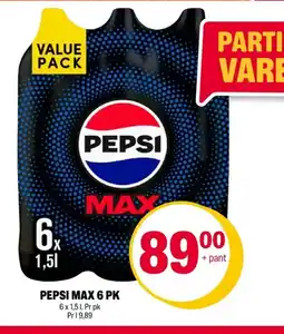 Coop Extra Pepsi max 6 pk tilbud