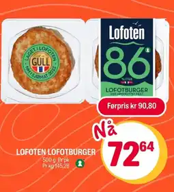 Coop Extra Lofoten lofotburger tilbud