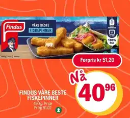 Coop Extra Findus Våre beste fiskepinner tilbud