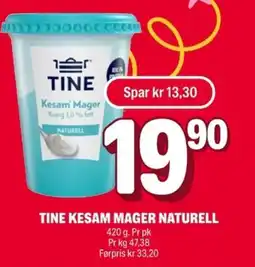 Coop Extra TINE Kesam mager naturell tilbud