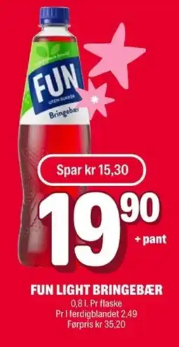 Coop Extra Fun Light bringebær tilbud