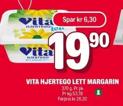 Coop Extra Vita Hjertego lett margarin tilbud