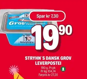Coop Extra Stryhn's Dansk grov leverpostei tilbud