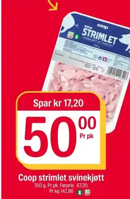 Coop Extra Coop strimlet svinekjøtt tilbud