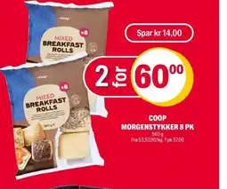 Coop Extra Coop Morgenstykker 8 pk tilbud