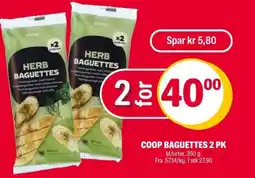 Coop Extra Coop Baguettes 2 pk tilbud