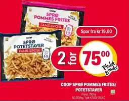 Coop Extra Coop Sprø pommes frites/ potetstaver tilbud