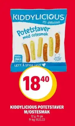 Coop Extra Kiddylicious Potetstaver m/ostesmak tilbud