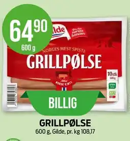 Kiwi GRILLPØLSE tilbud