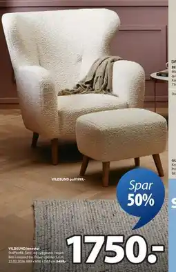 JYSK VILDSUND lenestol tilbud