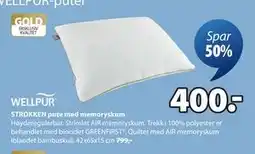 JYSK STROKKEN pute med memoryskum tilbud