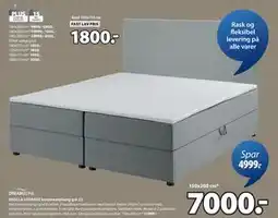 JYSK SKOLLA STORAGE kontinentalseng grå-23 tilbud