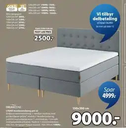 JYSK LYGNA kontinentalseng grå-23 tilbud