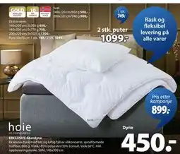 JYSK EXCLUSIVE fiberdyne tilbud