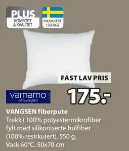JYSK VANGSEN fiberpute tilbud