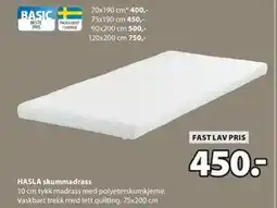JYSK HASLA skummadrass tilbud