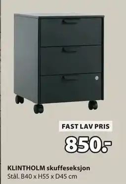 JYSK KLINTHOLM skuffeseksjon tilbud